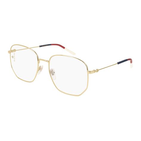 Gucci Women's Gg0396o Gold Aviator Optical Glasses